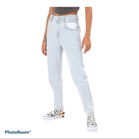 ADIKA “Sammy” contrast pocket mom jeans - Picture 1 of 9